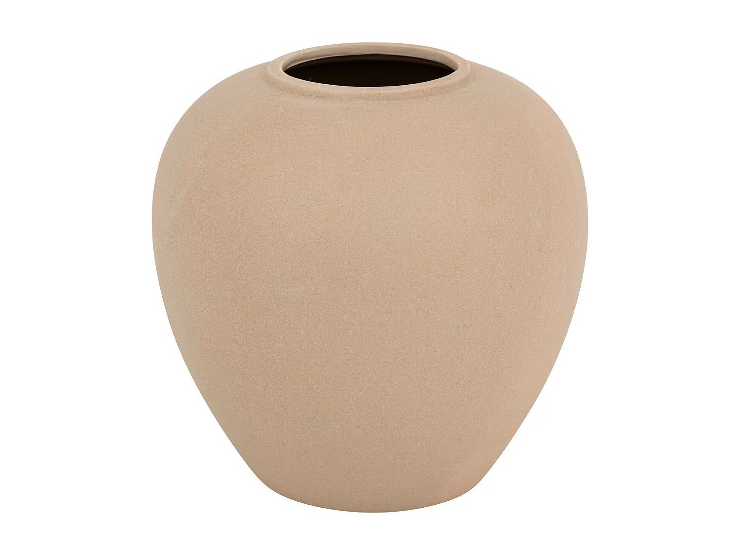 Vase boule en céramique mat Rose antique H 22 cm