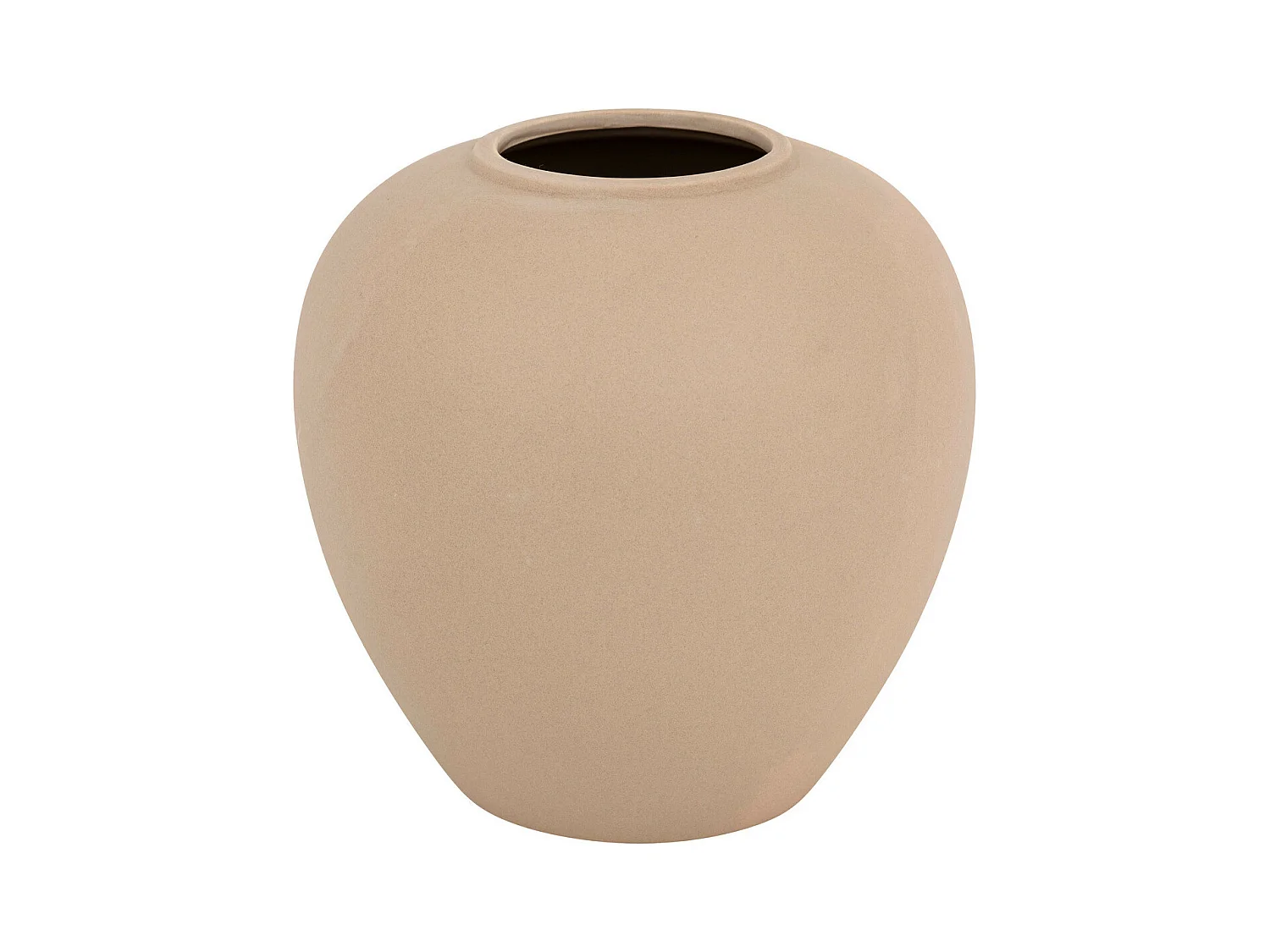 Vase boule en céramique mat Rose antique H 22 cm