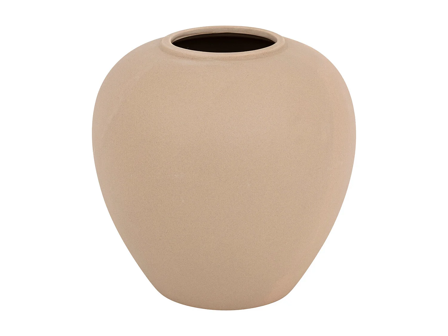 Vase boule en céramique mat Rose antique H 22 cm