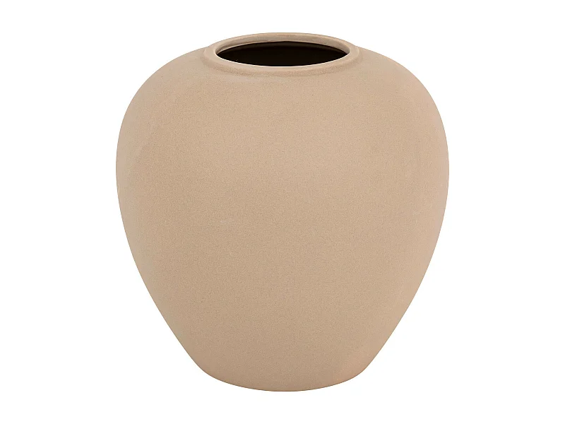 Vase boule en céramique mat Rose antique H 22 cm