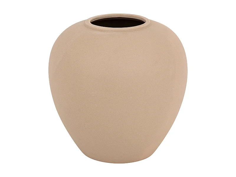 Vase boule en céramique mat Rose antique H 22 cm