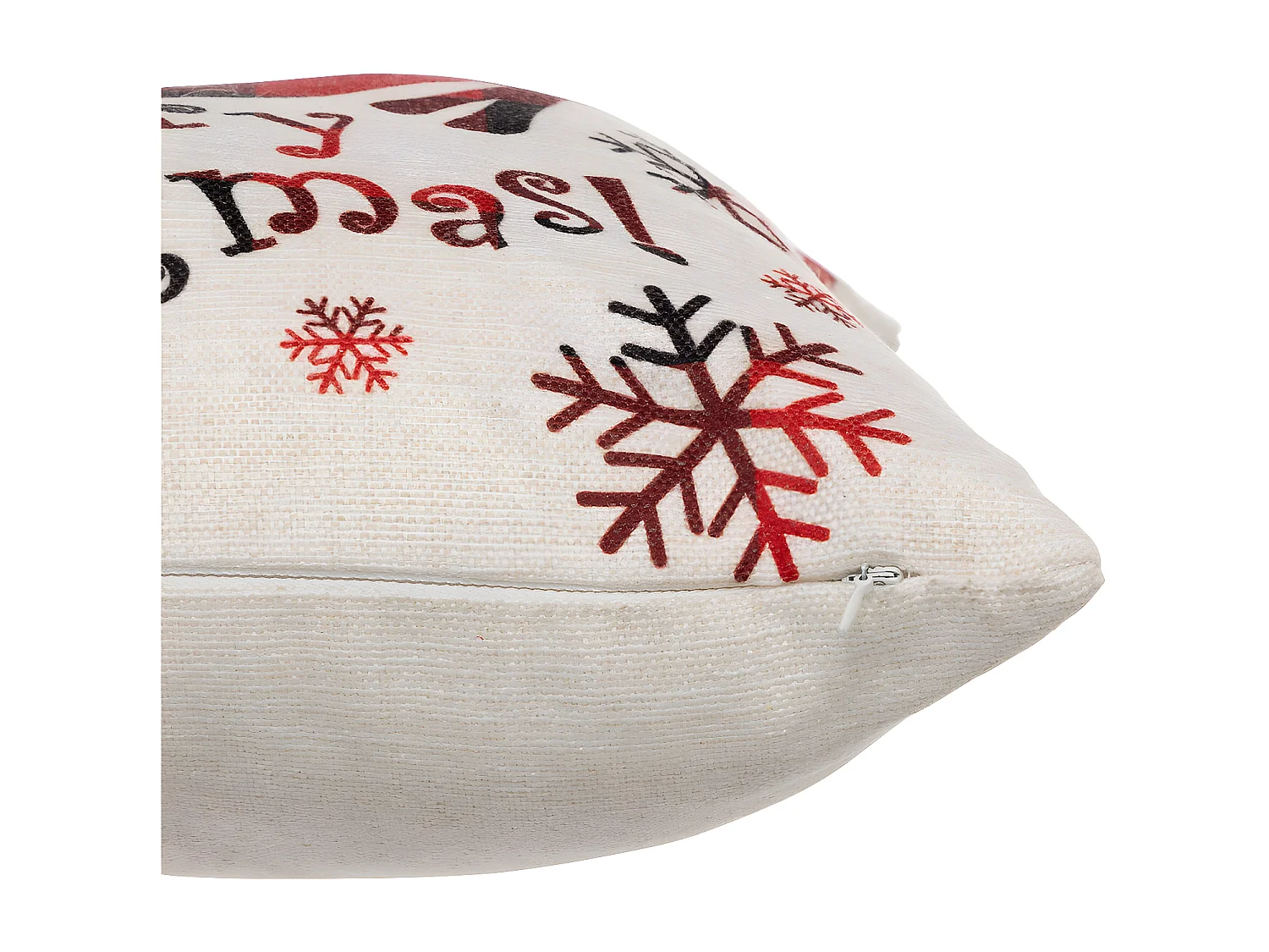 Coussin décoratif Beige et Rouge 40 x 40 cm