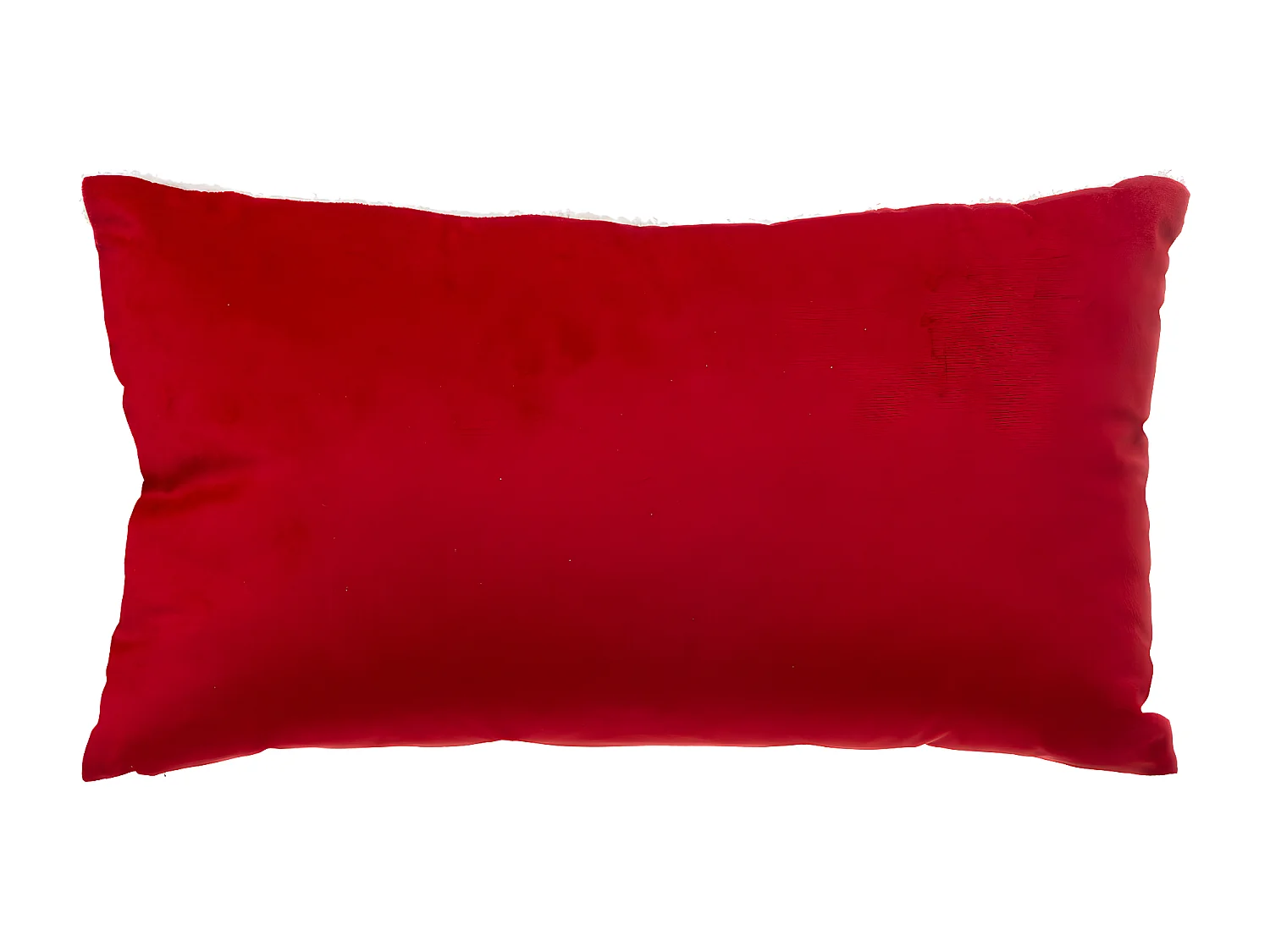 Coussin décoratif Lettre au Père Noël Rouge et Blanc 50 x 30 cm