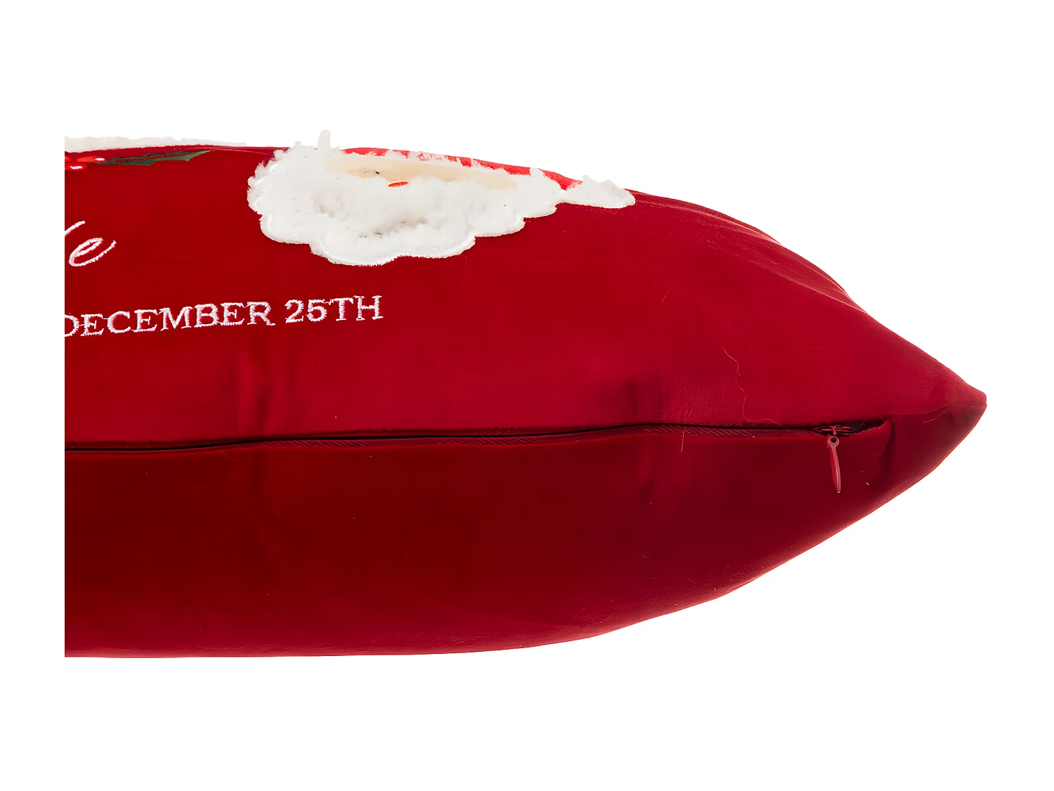 Coussin décoratif Lettre au Père Noël Rouge et Blanc 50 x 30 cm