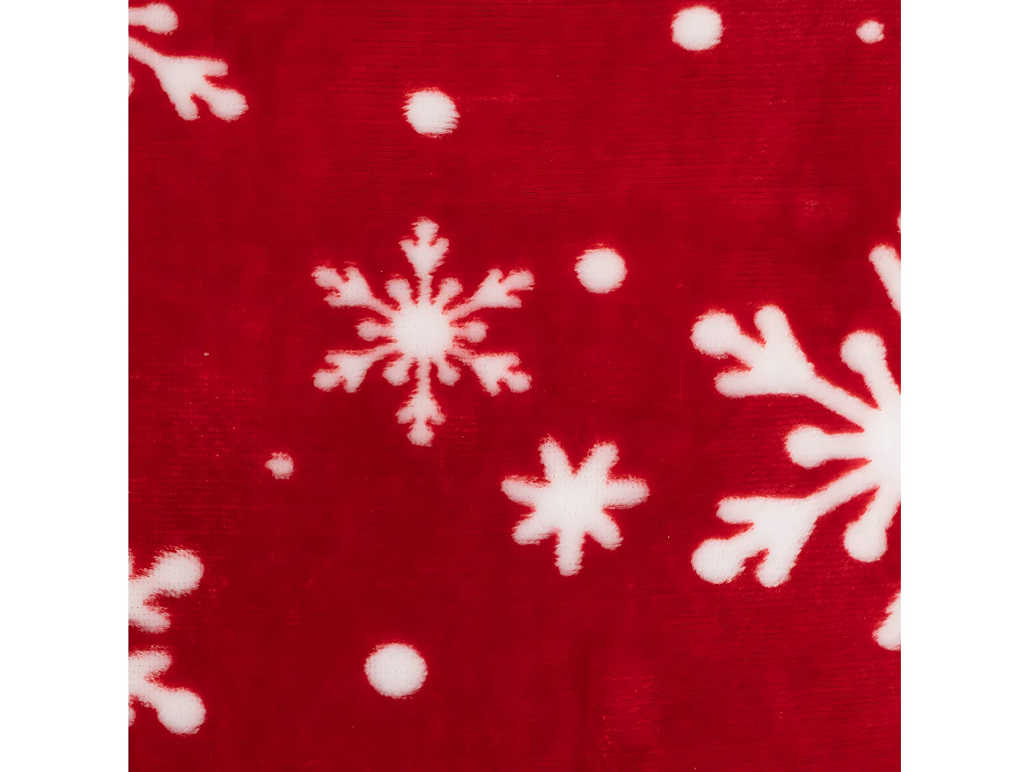 Coussin décoratif Rouge avec floçons Blanc 40 x 40 cm