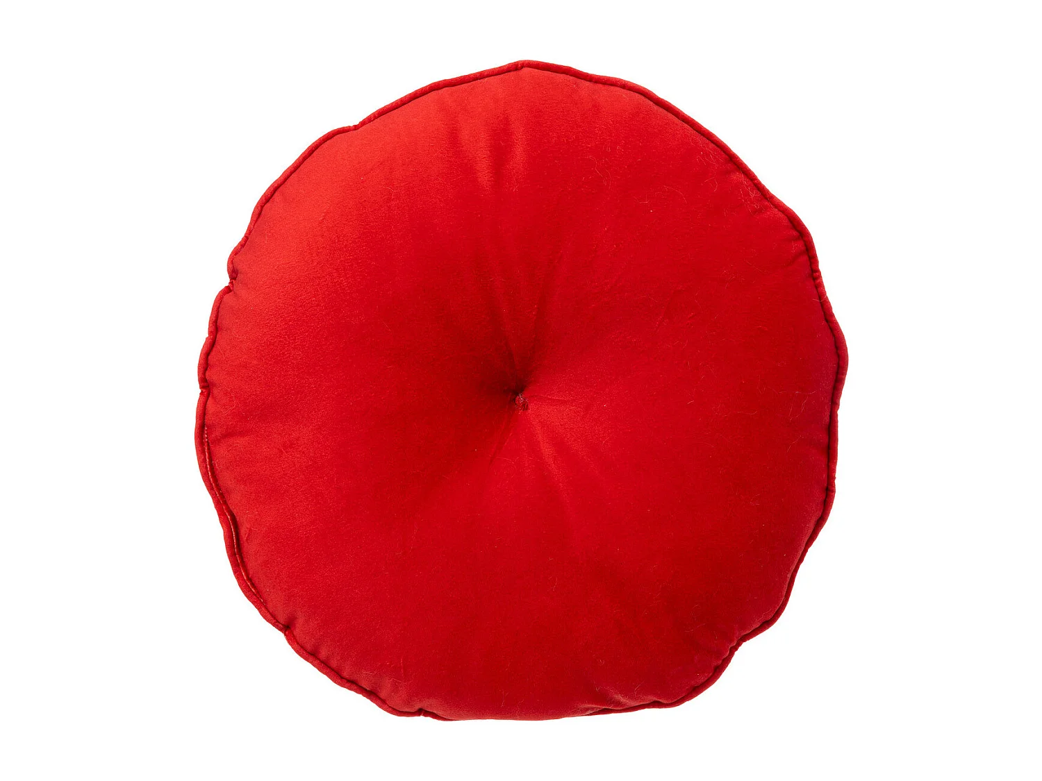 Coussin décoratif Bonbon rond Rouge et Blanc D 40 cm
