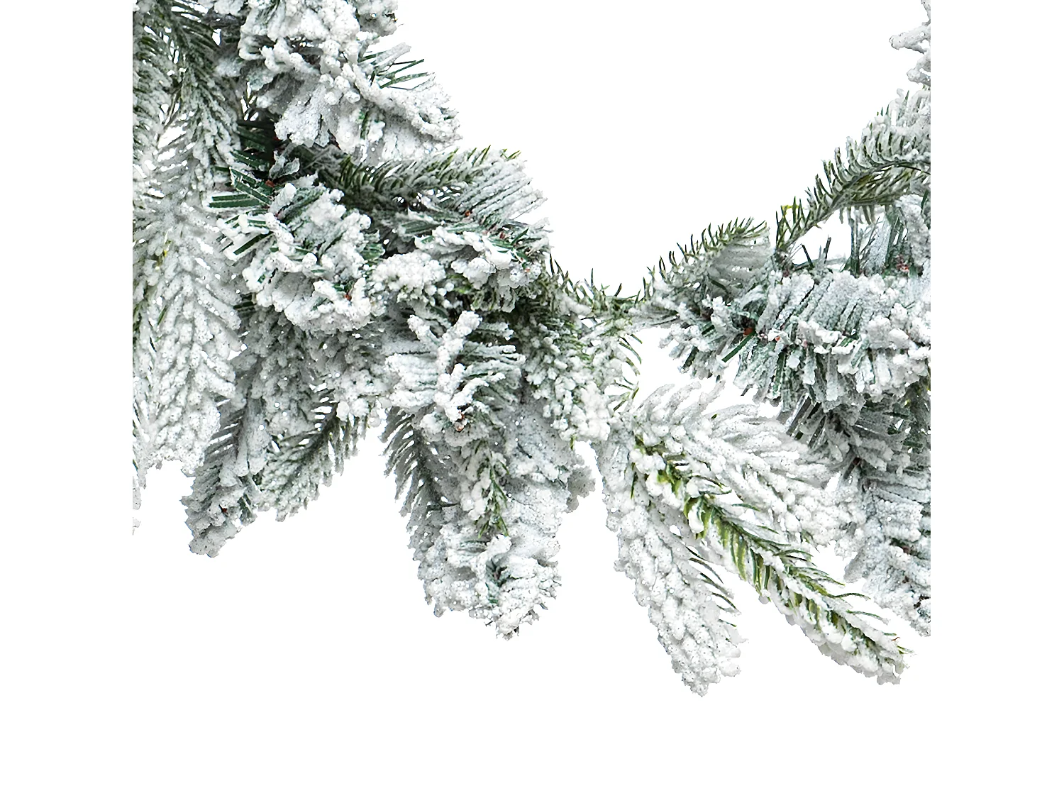 Guirlande artificielle Sapin vert enneigé L 180 cm