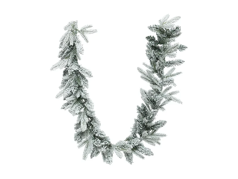 Guirlande artificielle Sapin vert enneigé L 180 cm