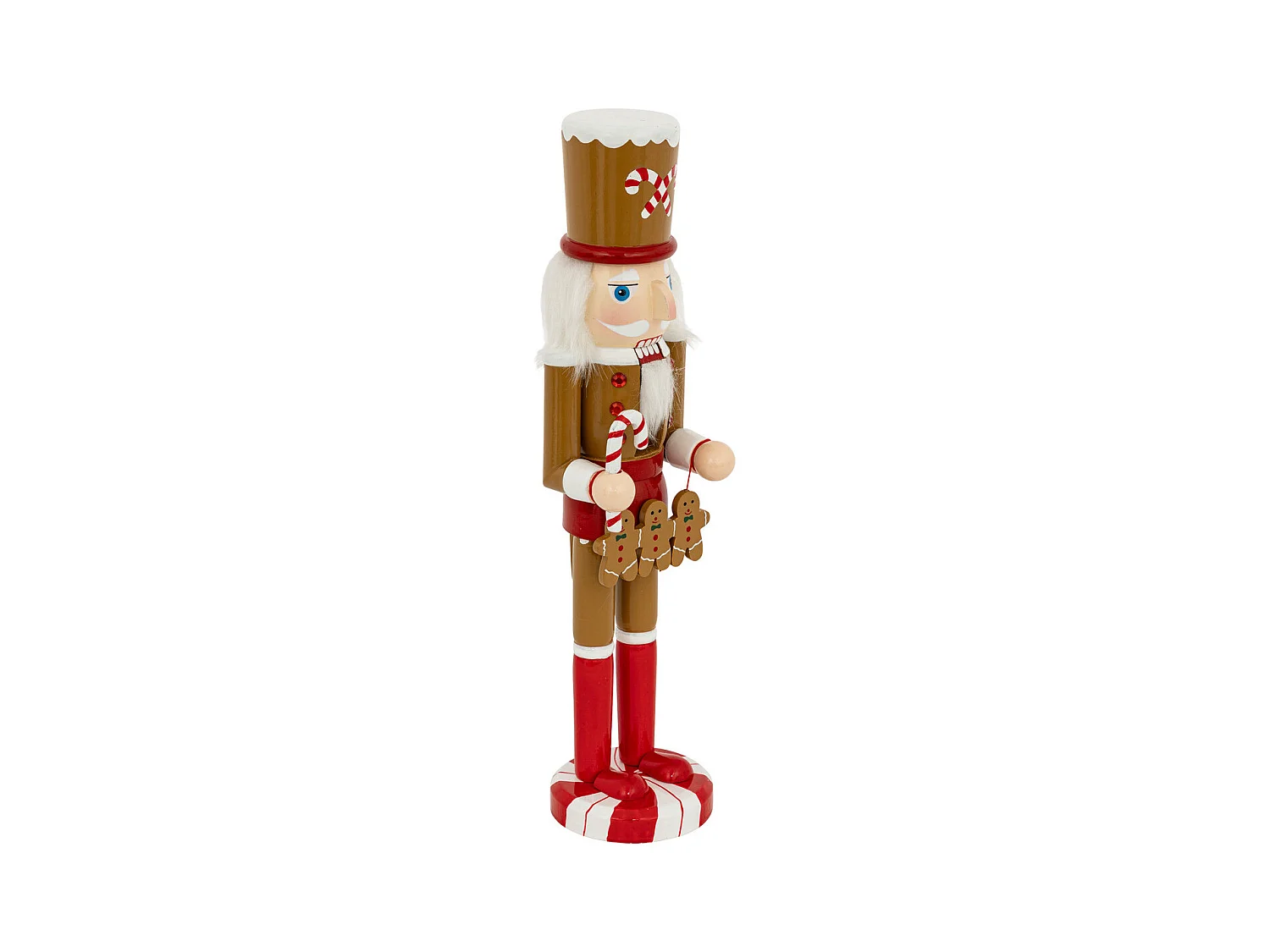 Déco de Noël Casse-Noisette Pain d'épice H 38 cm