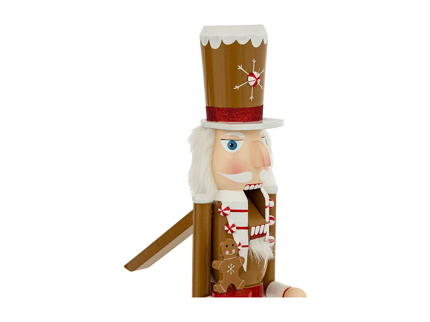Déco de Noël Casse-Noisette Pain d'épice H 60 cm