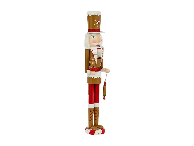 Déco de Noël Casse-Noisette Pain d'épice H 60 cm