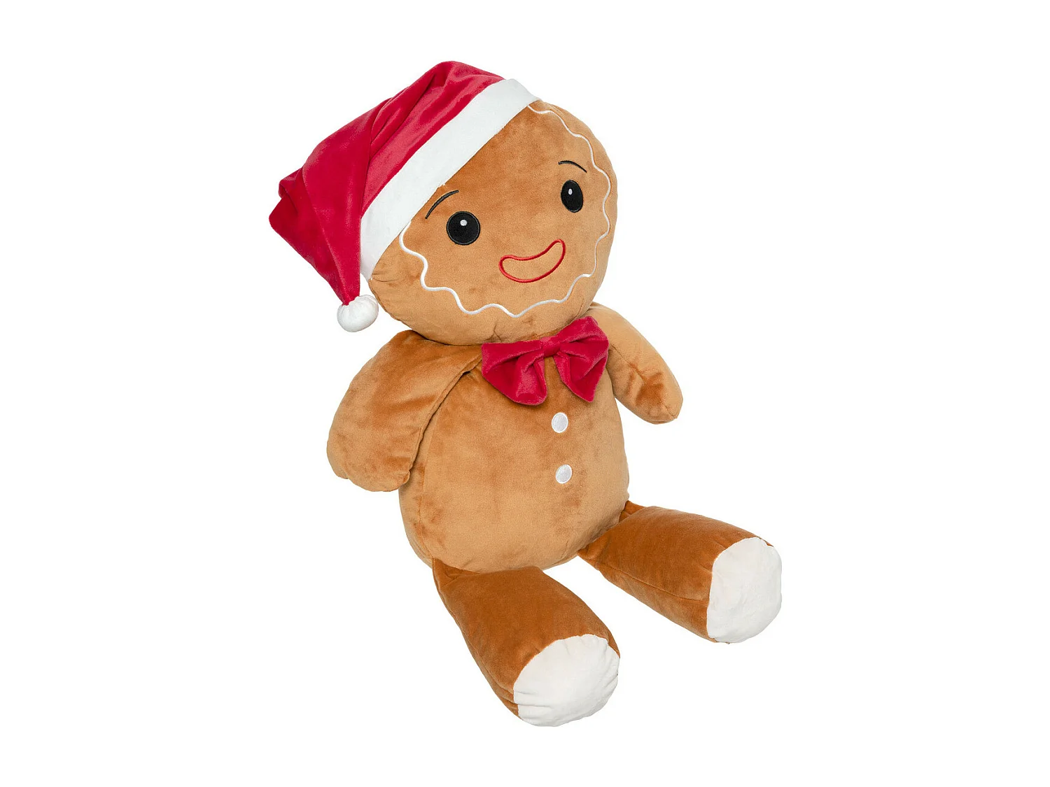 Déco de Noël Peluche Pain d'épice H 50 cm