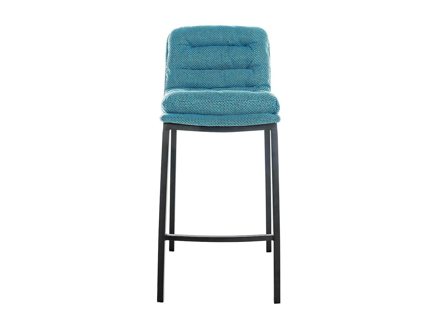 Tabouret de bar - Tissu & Métal - Turquoise - Dundalk
