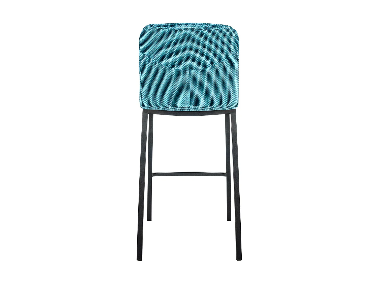 Tabouret de bar - Tissu & Métal - Turquoise - Dundalk