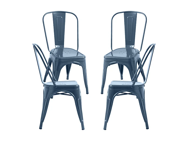 Packs Sillas Comedor - Pack 4 Sillas Torix - Azul Petróleo