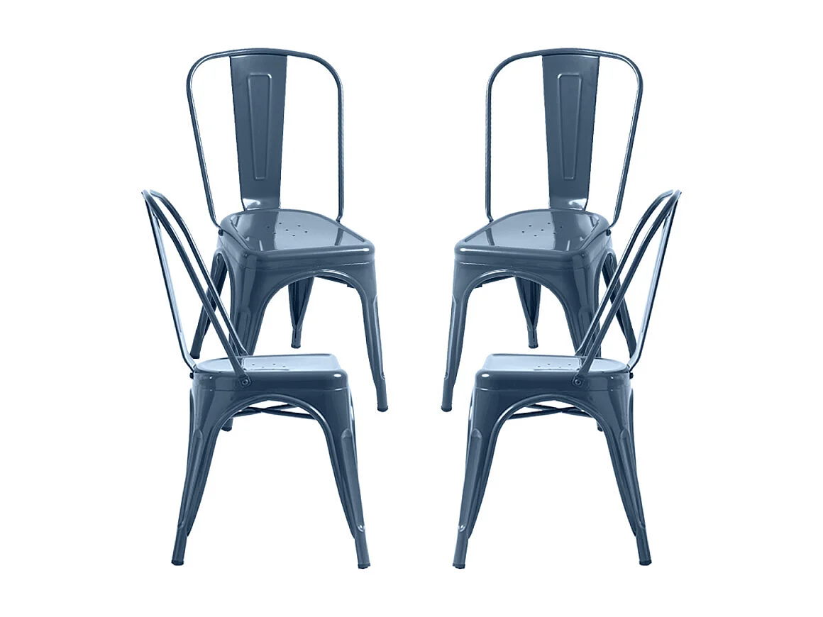 Packs Sillas Comedor - Pack 4 Sillas Torix - Azul Petróleo