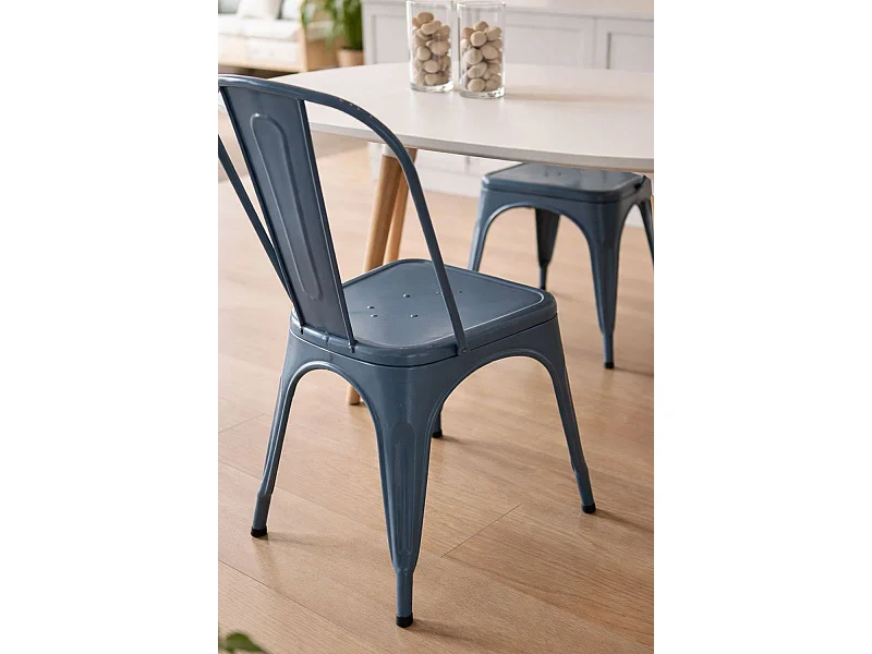 Packs Sillas Comedor - Pack 4 Sillas Torix - Azul Petróleo