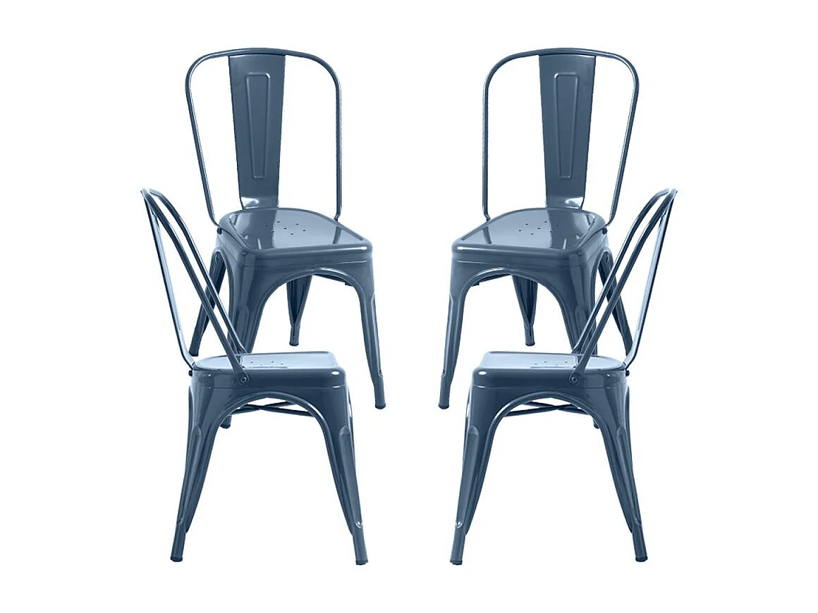 Packs Sillas Comedor - Pack 4 Sillas Torix - Azul Petróleo