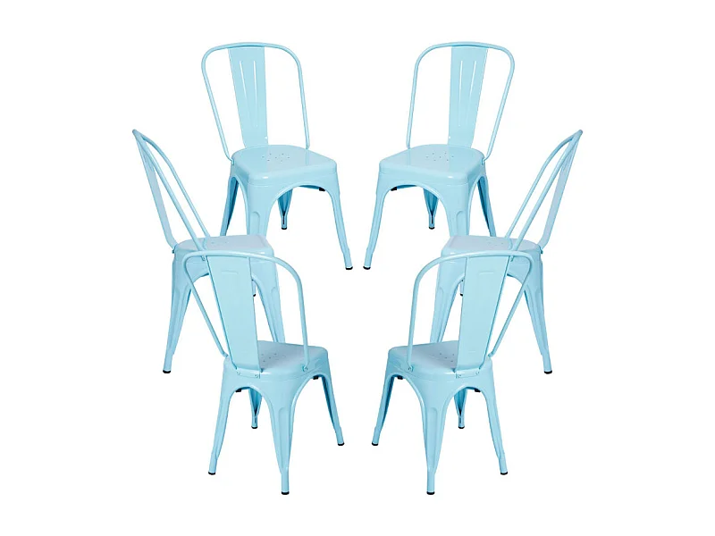 Packs Sillas Comedor - Pack 6 Sillas Torix - Azul cielo