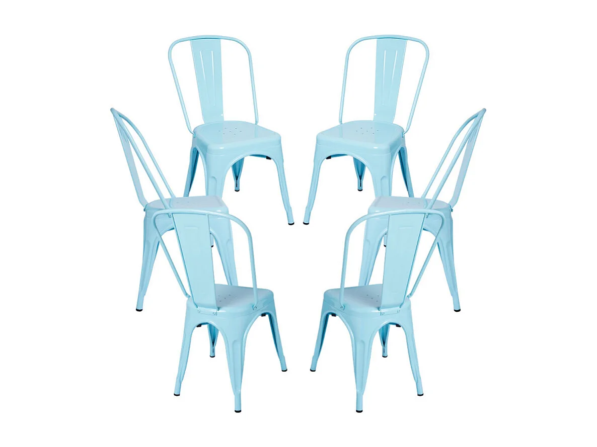 Packs Sillas Comedor - Pack 6 Sillas Torix - Azul cielo