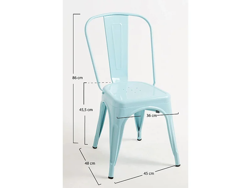 Packs Sillas Comedor - Pack 6 Sillas Torix - Azul cielo