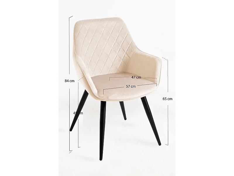 Packs Sillas Comedor - Pack 6 Sillas Kres Terciopelo - Beige