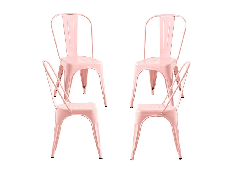 Packs Sillas Comedor - Pack 4 Sillas Torix - Rosa Algodón de Azúcar