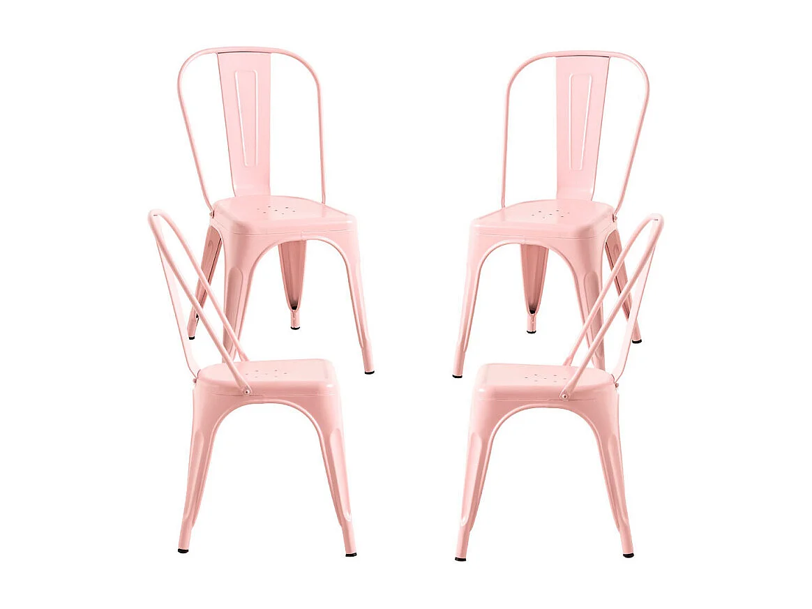 Packs Sillas Comedor - Pack 4 Sillas Torix - Rosa Algodón de Azúcar