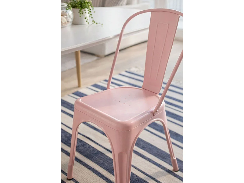 Packs Sillas Comedor - Pack 4 Sillas Torix - Rosa Algodón de Azúcar