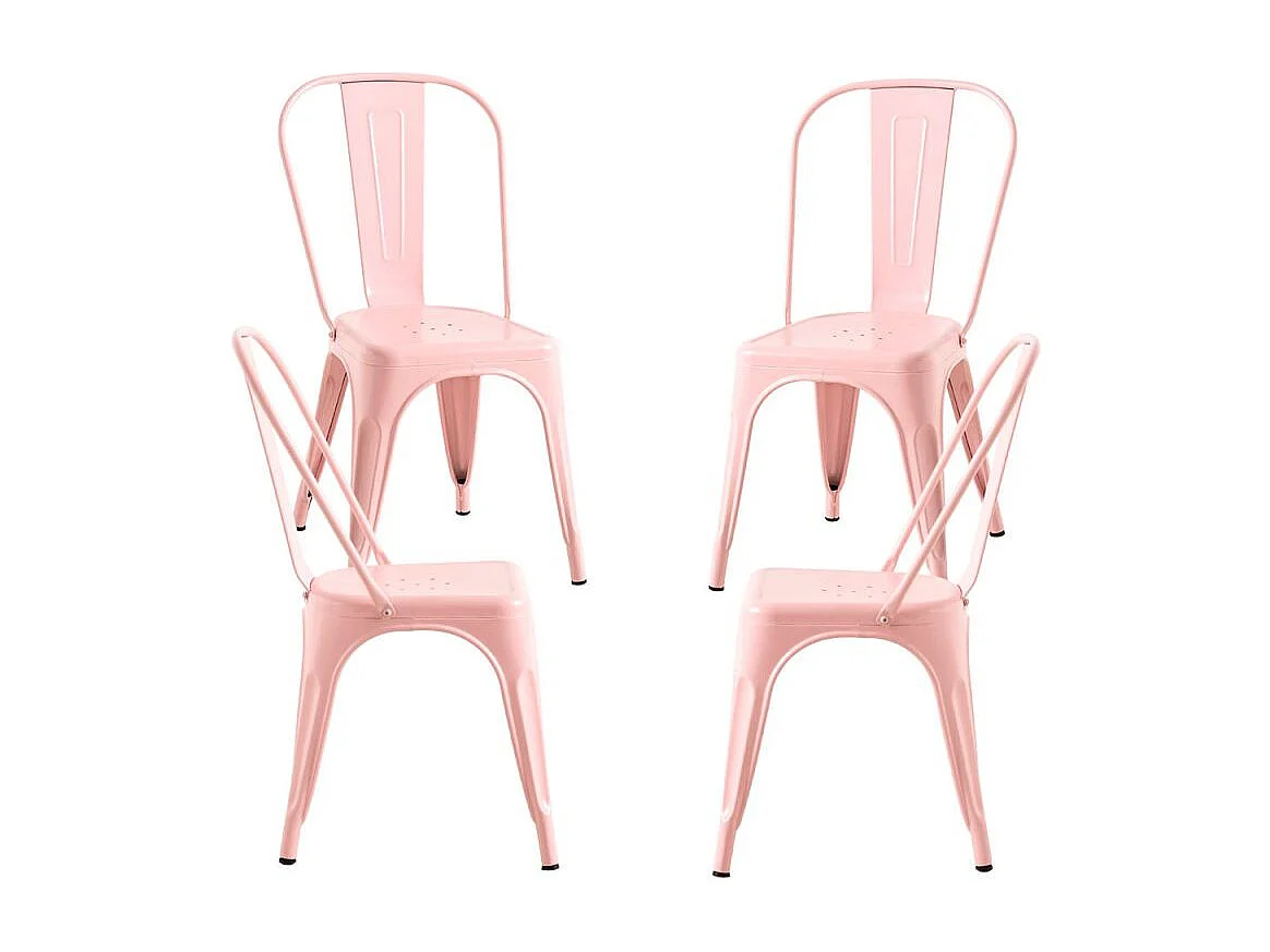 Packs Sillas Comedor - Pack 4 Sillas Torix - Rosa Algodón de Azúcar