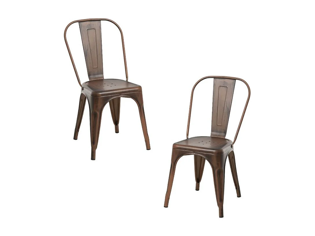 Packs Sillas Comedor - Pack 2 Sillas Torix Vintage - Oro vintage