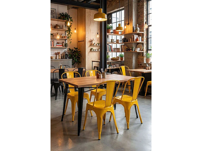 Packs Sillas Comedor - Pack 4 Sillas Torix - Naranja Azafrán