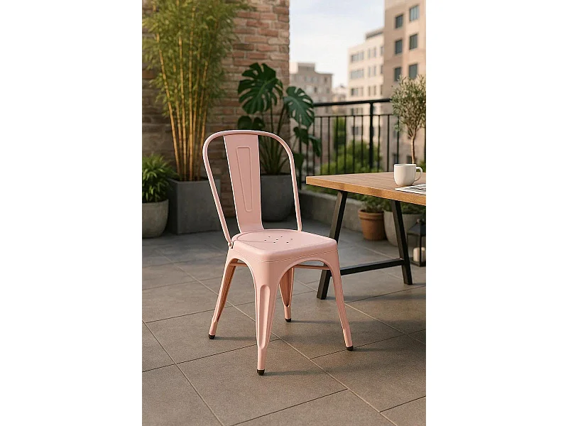 Sillas Comedor - Silla Torix - Rosa Algodón de Azúcar