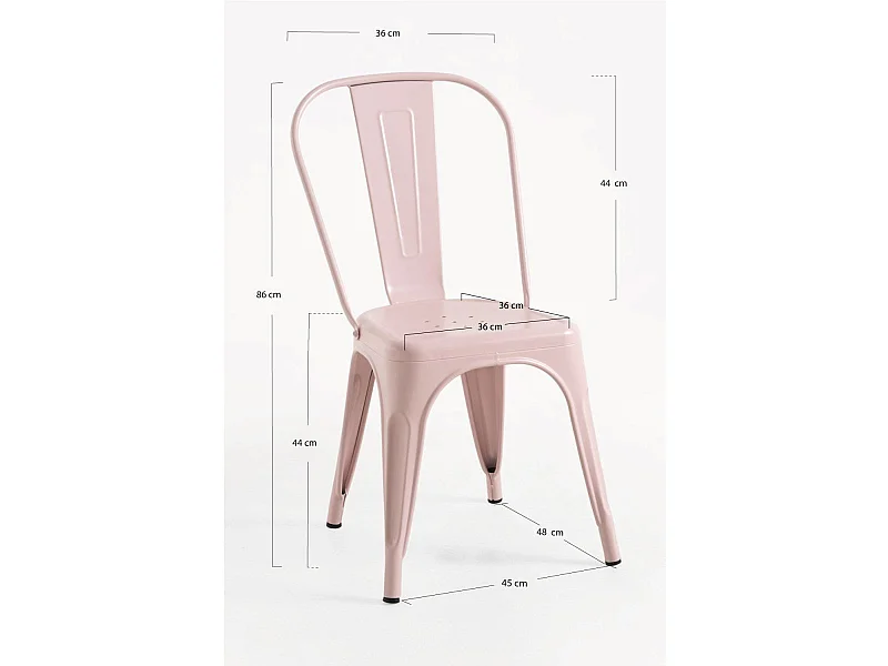 Sillas Comedor - Silla Torix - Rosa Algodón de Azúcar