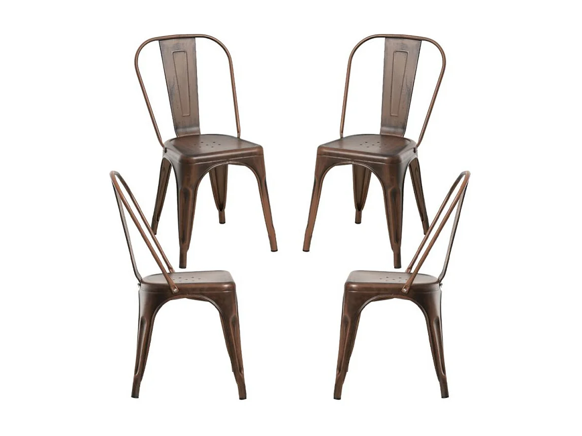 Packs Sillas Comedor - Pack 4 Sillas Torix Vintage - Oro vintage