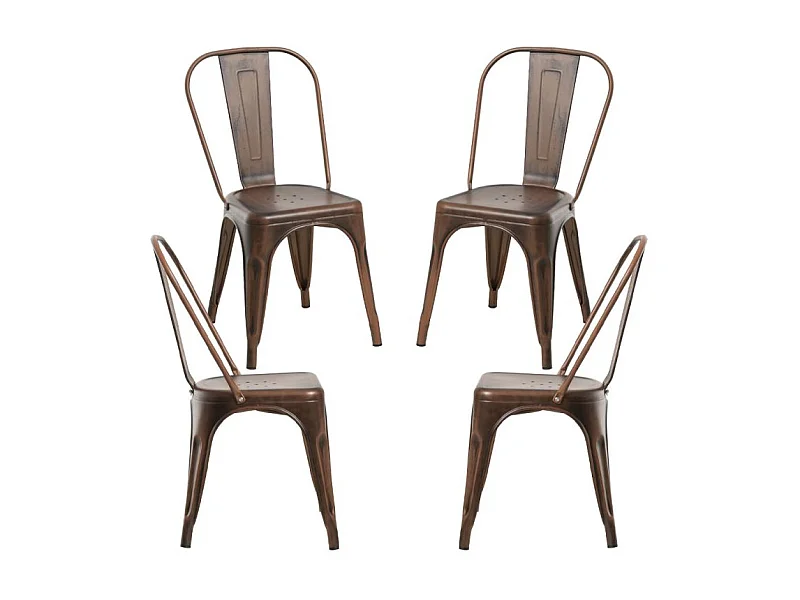Packs Sillas Comedor - Pack 4 Sillas Torix Vintage - Oro vintage