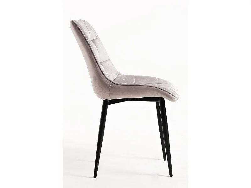 Sillas Comedor - Silla Cade Terciopelo - Gris