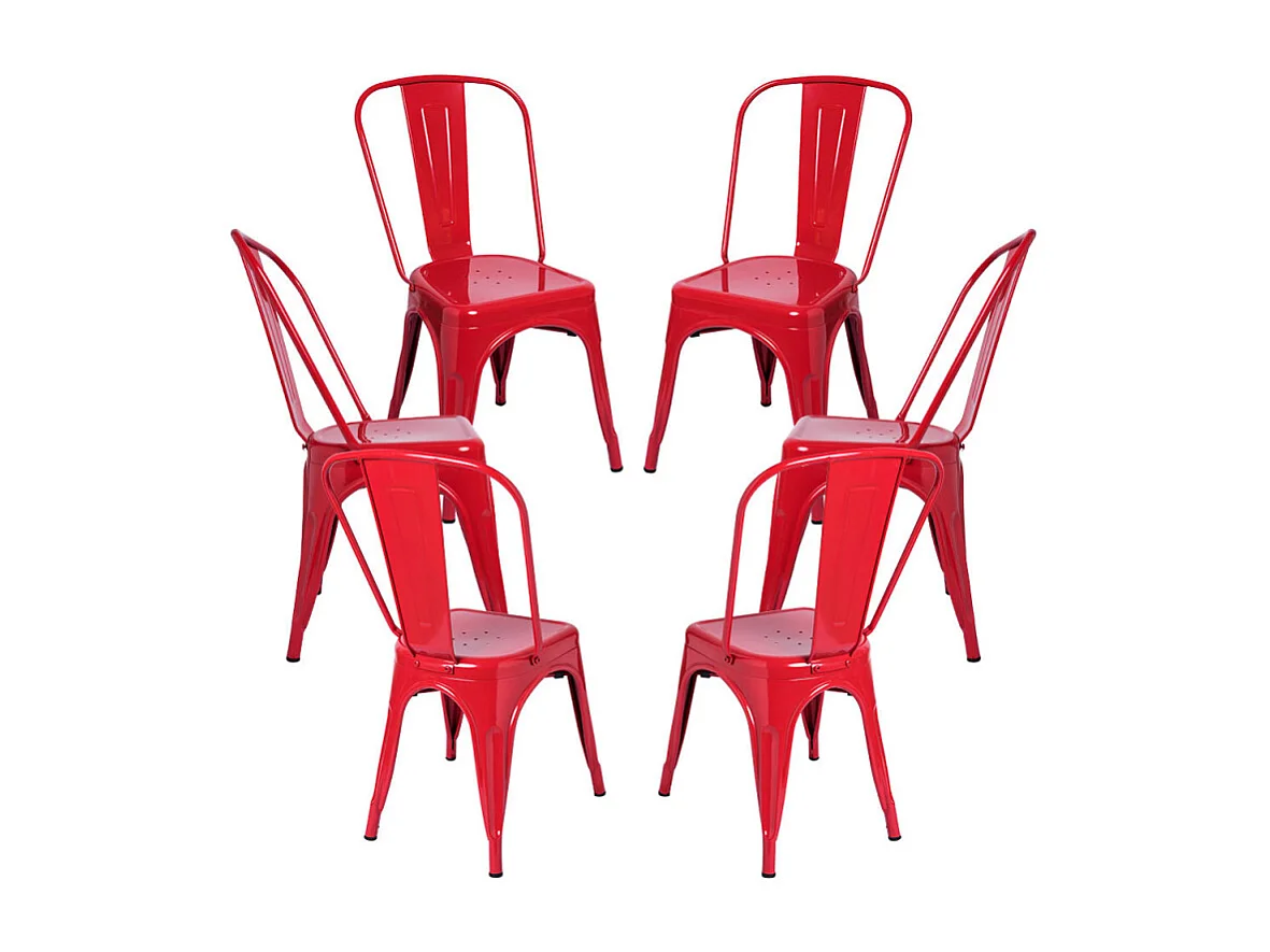 Packs Sillas Comedor - Pack 6 Sillas Torix - Rojo