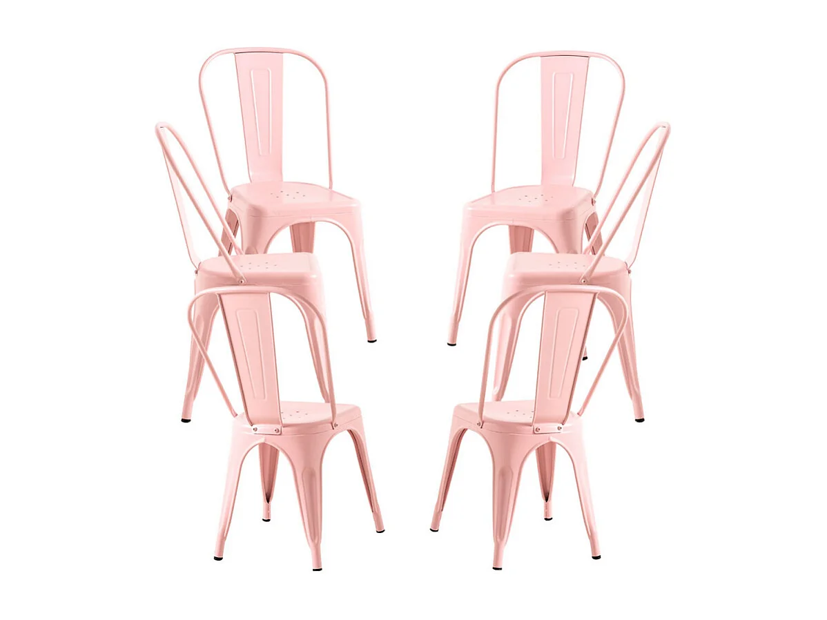 Packs Sillas Comedor - Pack 6 Sillas Torix - Rosa Algodón de Azúcar