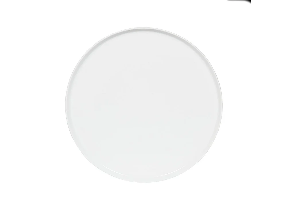 Plat à tarte 32 cm en porcelaine blanche