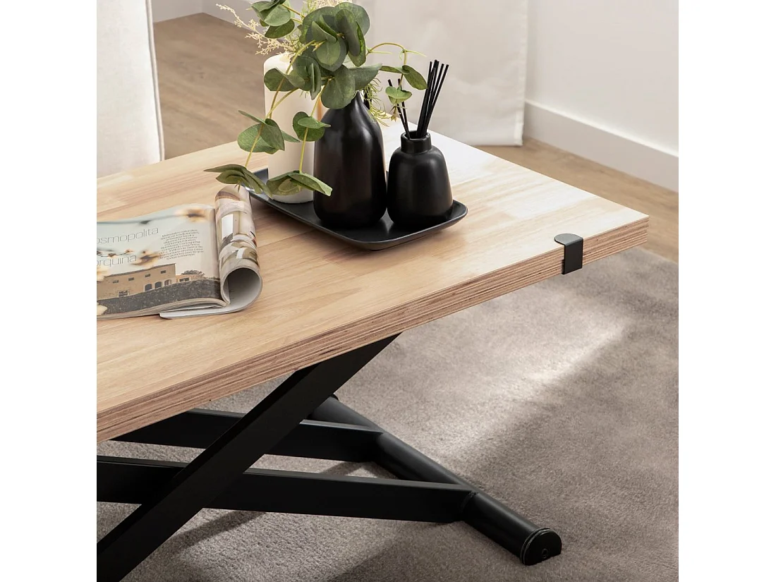 Mesa de centro elevable y extensible