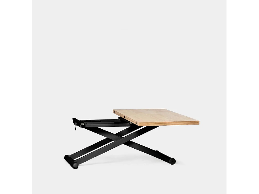 Table basse relevable en  naturel 110x46-75 cm-Tapi