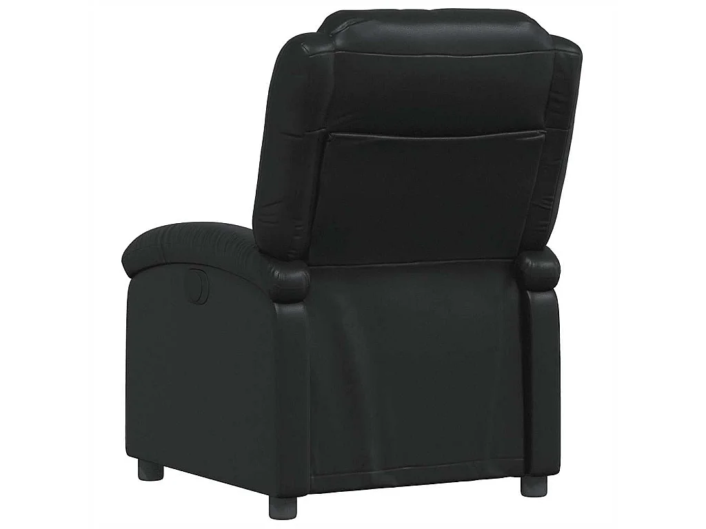 Fauteuil inclinable en similicuir noir