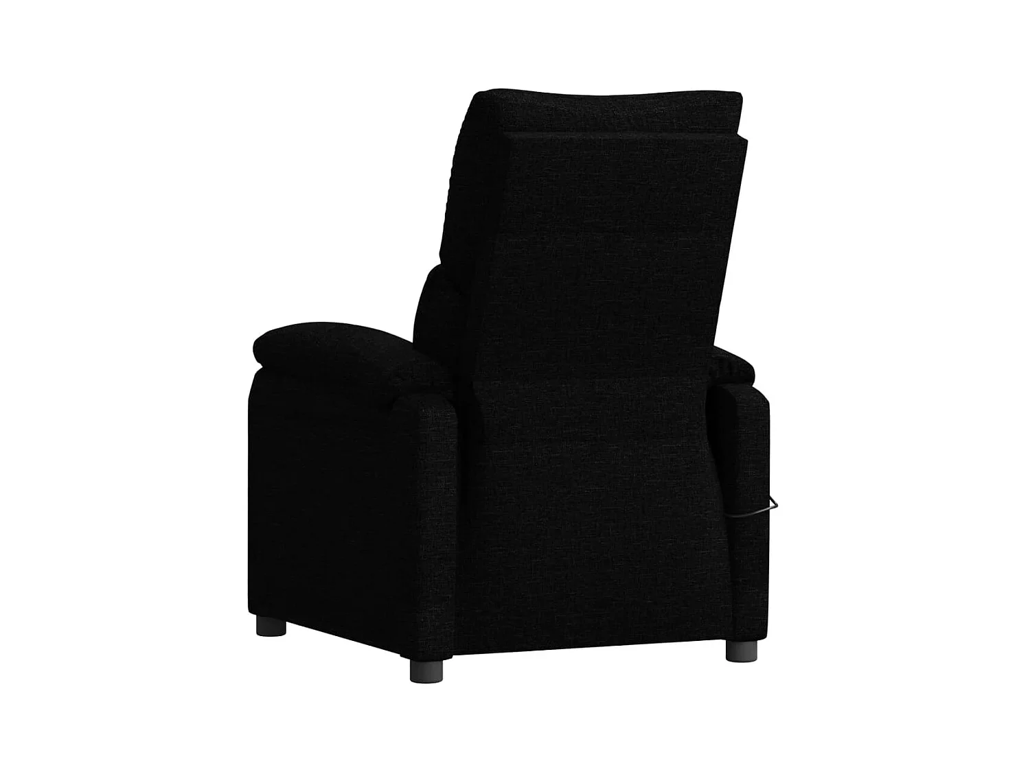 Fauteuil inclinable électrique Noir Tissu