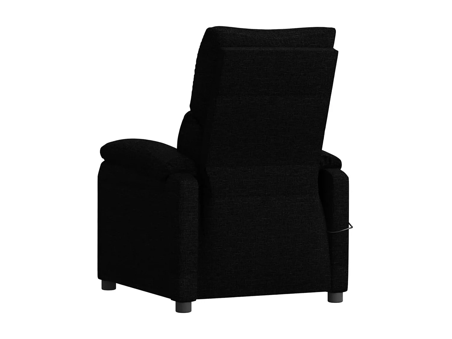 Fauteuil inclinable électrique Noir Tissu