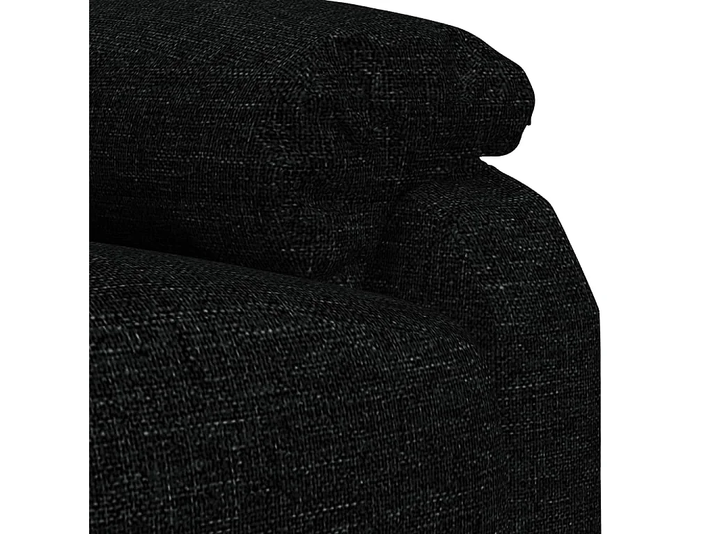 Fauteuil inclinable électrique Noir Tissu