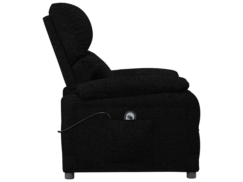 Poltrona elétrica reclinável tecido preto