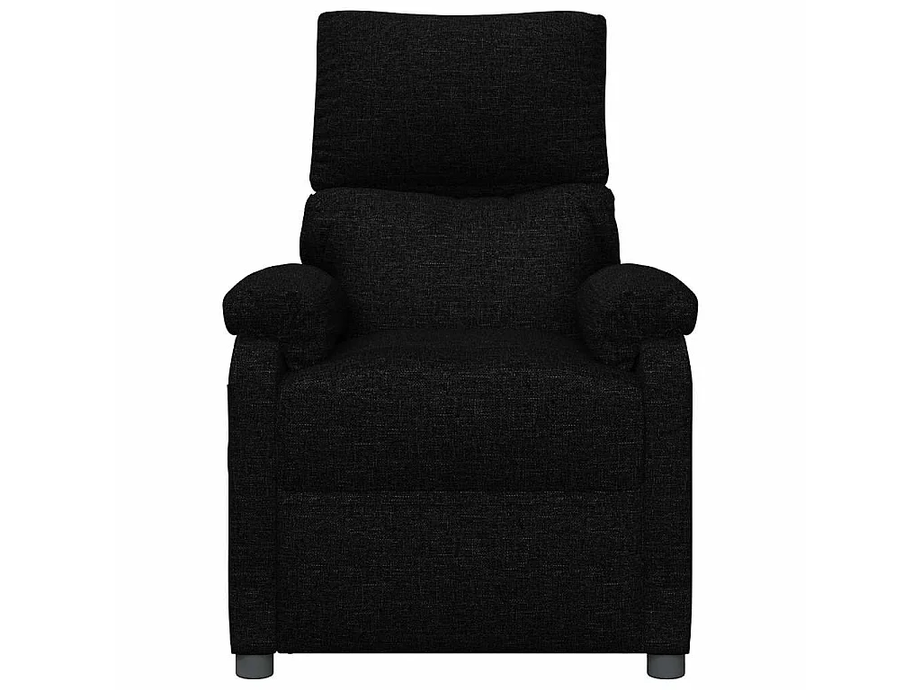 Fauteuil inclinable électrique Noir Tissu