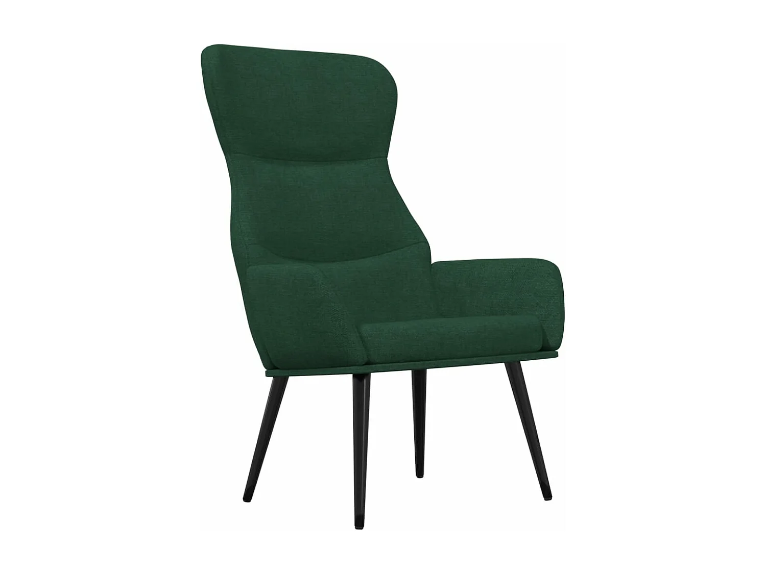 Sedia Relax Verde Scuro in Tessuto