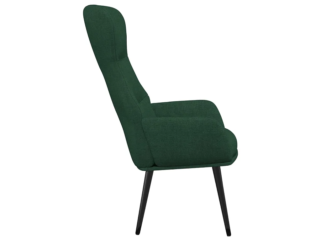 Fauteuil inclinable Vert foncé Tissu